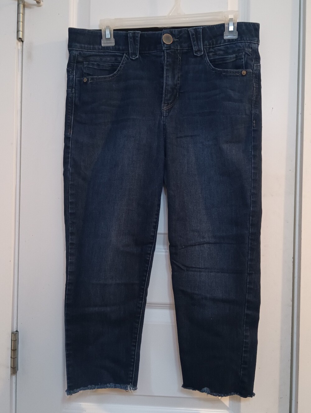 Democracy Dark Indigo Cropped Stretch Jeans